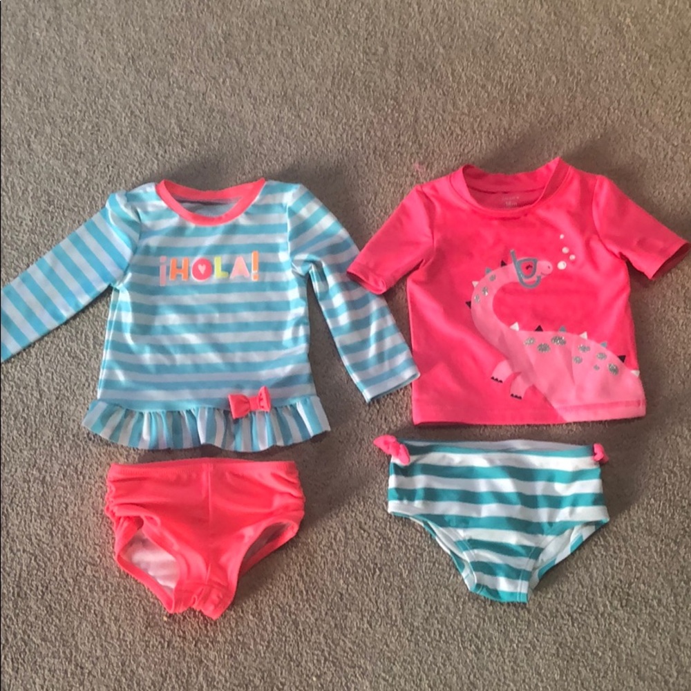 2 toddler girl swim suits